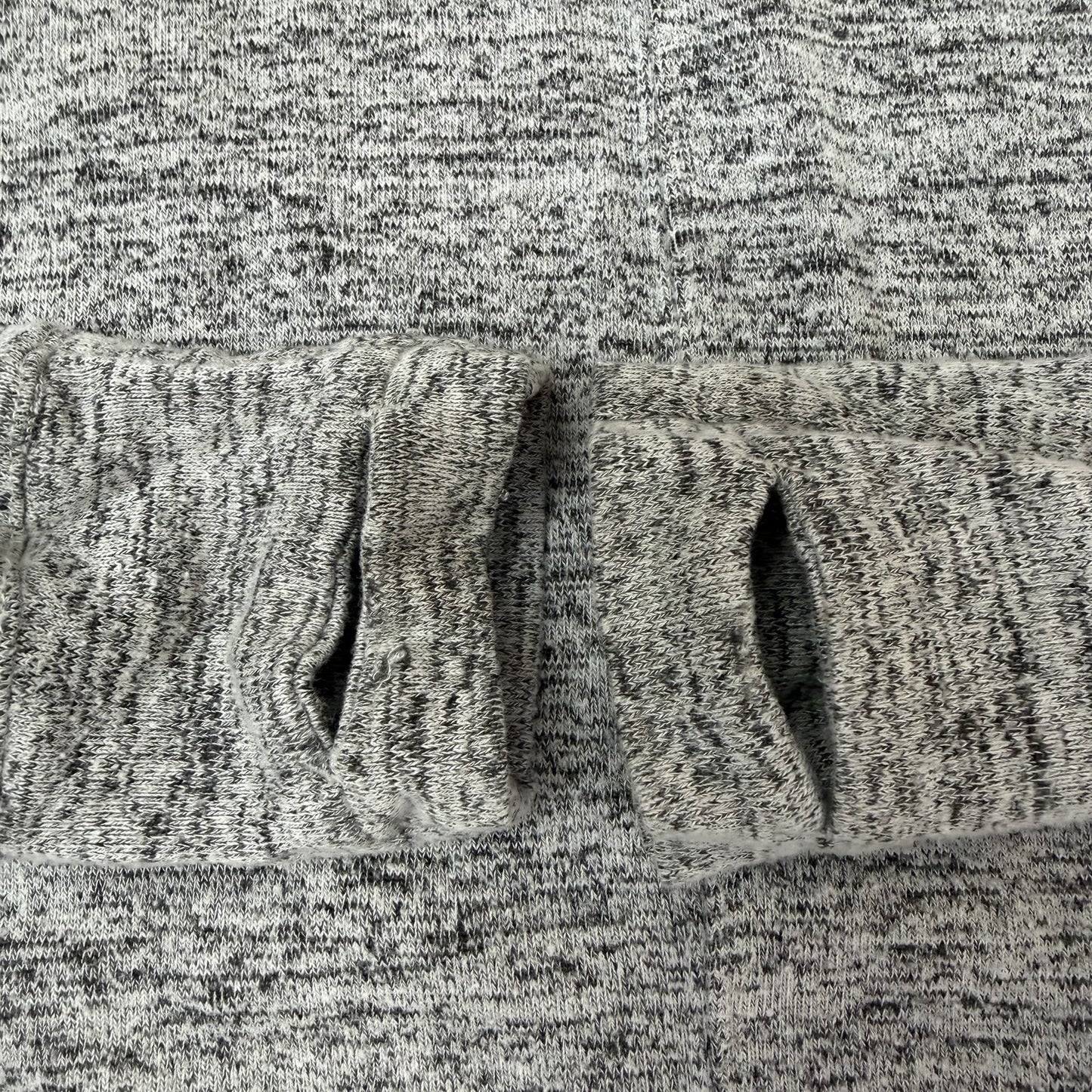 Apana Mock Neck Grey Sweater Womens Long Bodied Size Medium Athleisurecore
