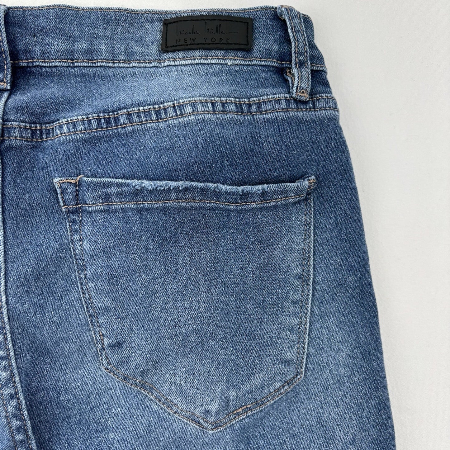 Nicole Miller New York Womens Soho High Rise Ankle Skinny Crop Jeans Sz 6 Basic