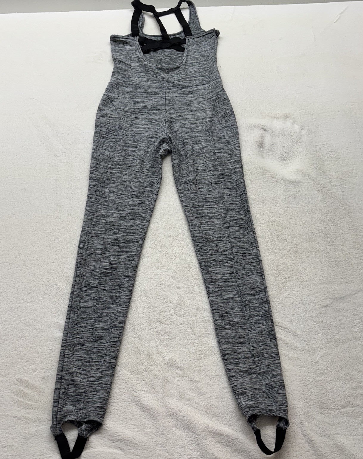 LA Society Jumpsuit Size XL Grey Snatched Athleisurecore Gym Yoga Pilates Stirup