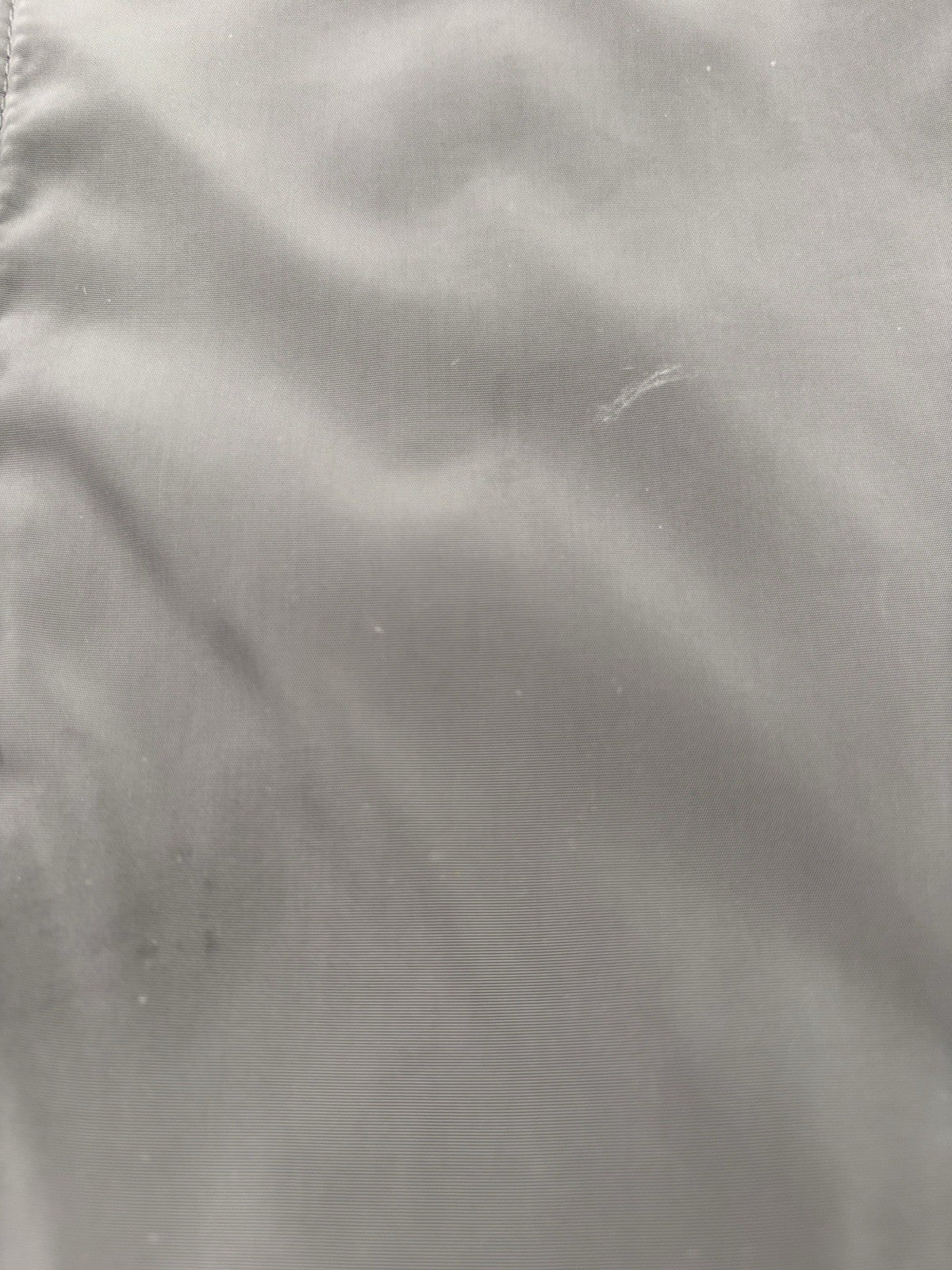 Hilary Radley Newyork Women's Taupe Jacket Zip Up Sz Large Hood Small Stain