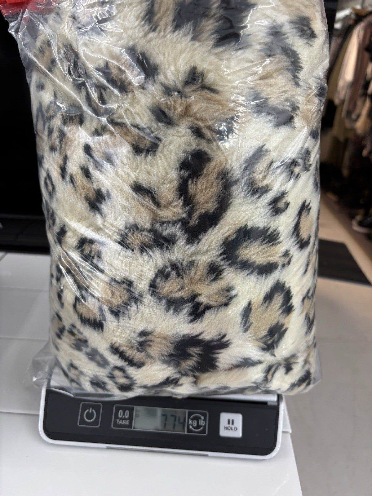 Princess Leopard Print Faux Fur Women's Winter Coat sz Large Mob Wife Esthetic