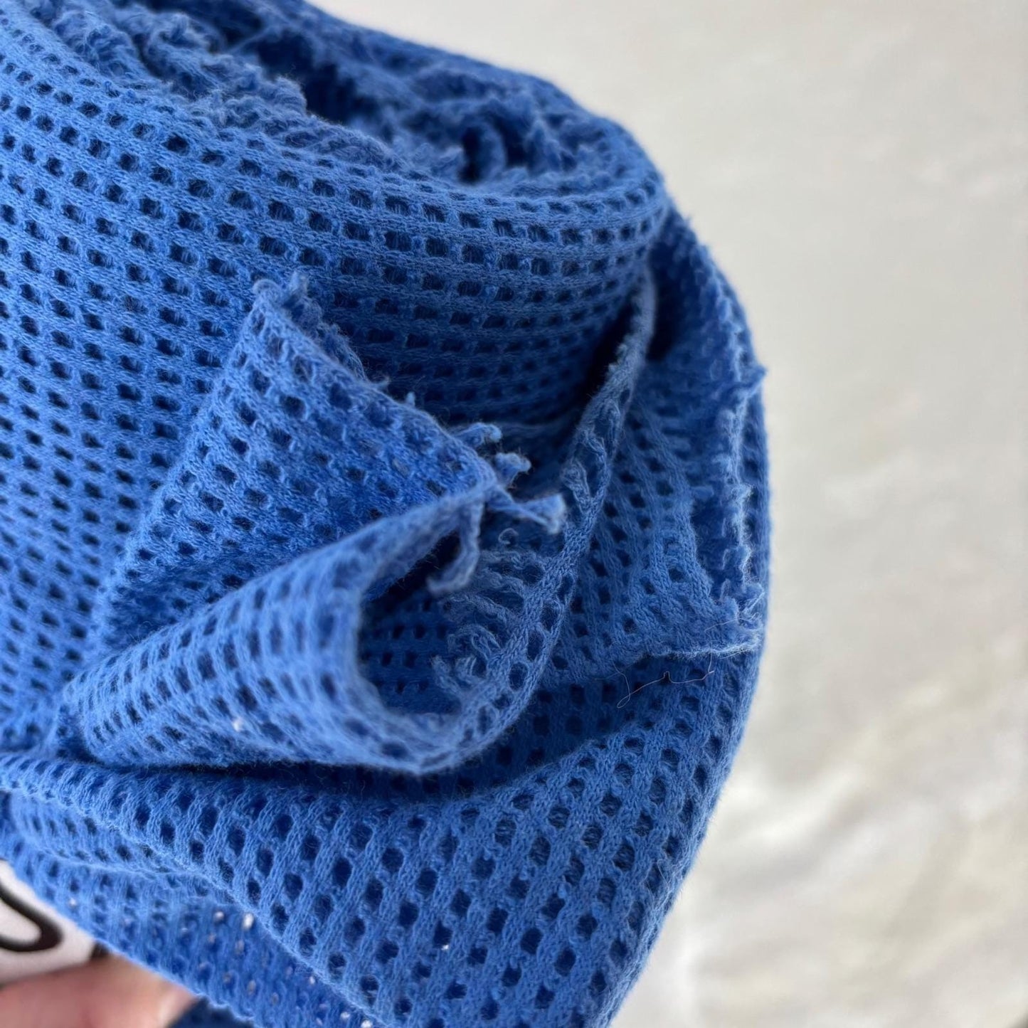 Simpłe Blue Waffle Knit