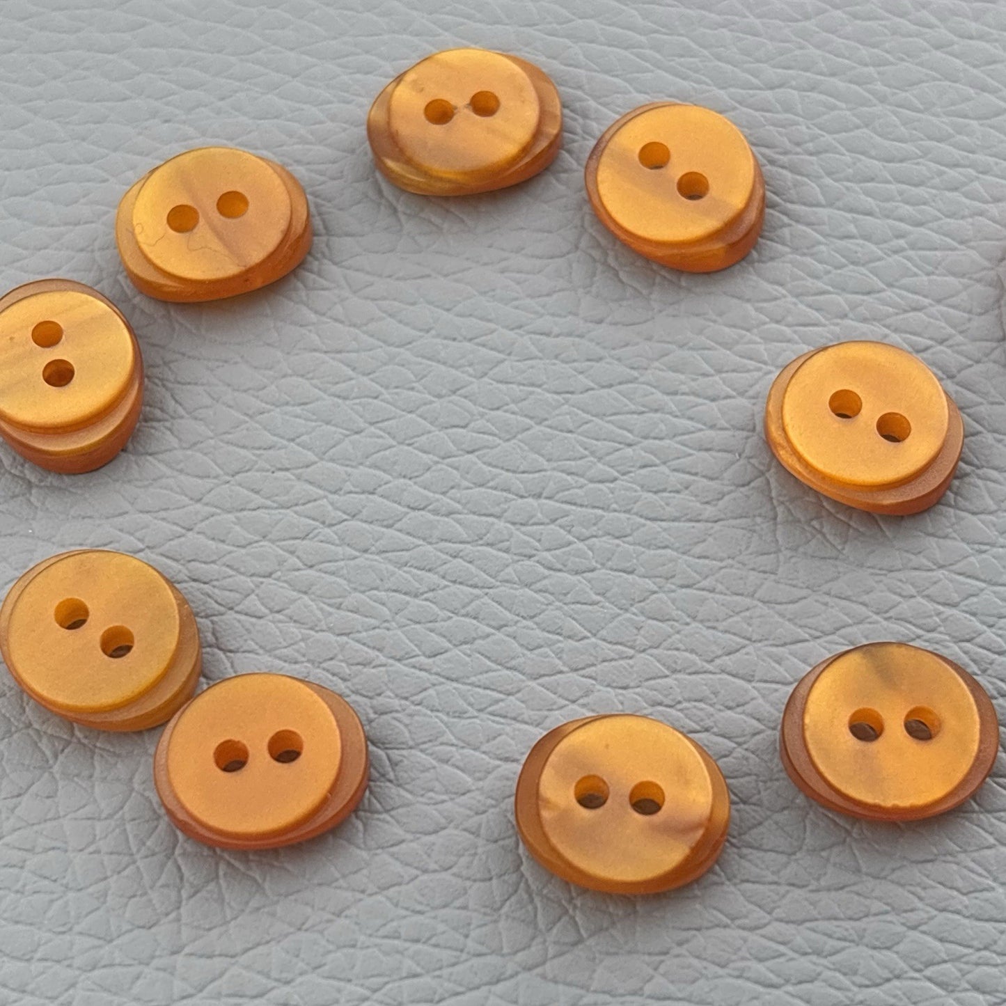 Vintage Orange Button Lot 68 Mix Made Of Early Plastics Sewing Mending Crafts