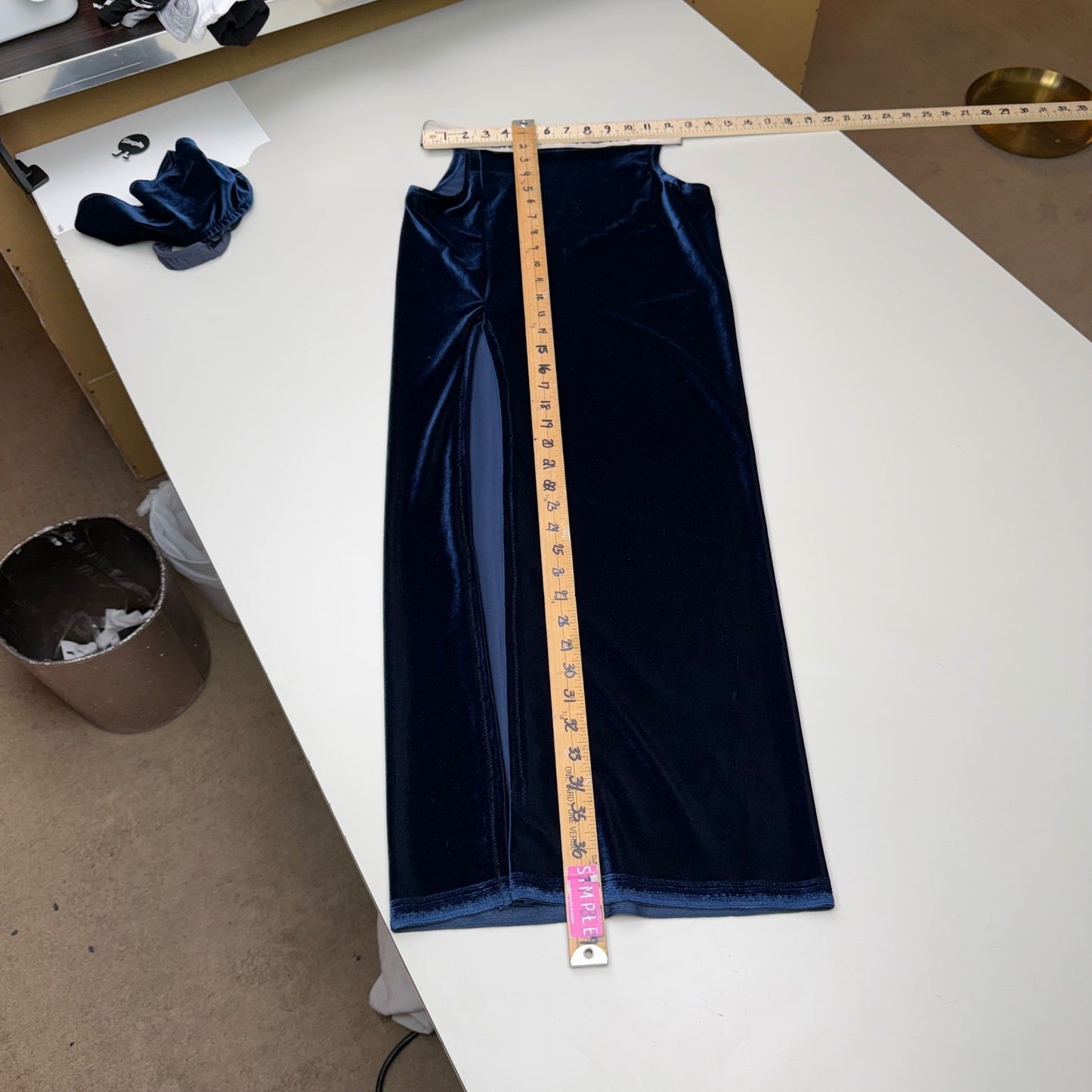 Simpłe Clothing Upcycled Cutout Maxi Skirt Crop Top Y2K Womens Small