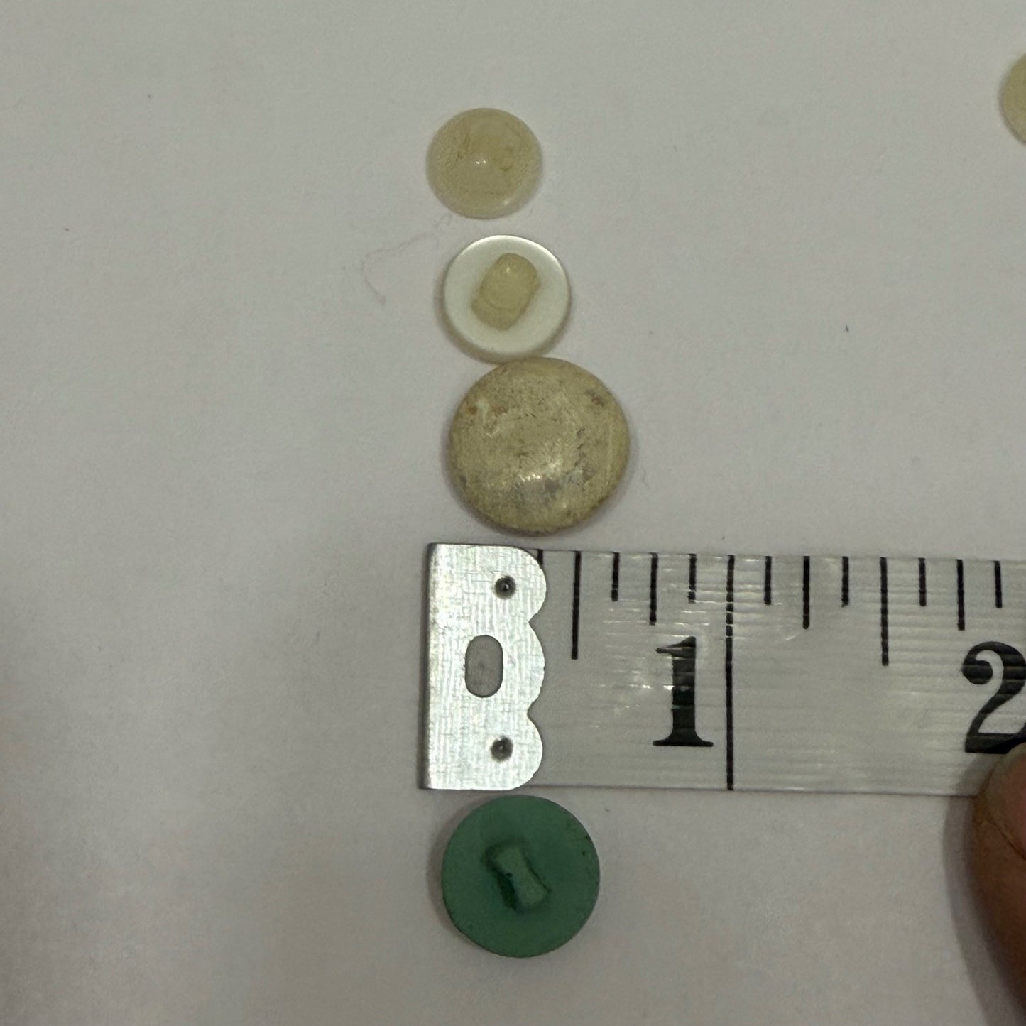 Vintage White Button Lot Mixed Size Shank Buttons Early Plastic Milk Glass Sew