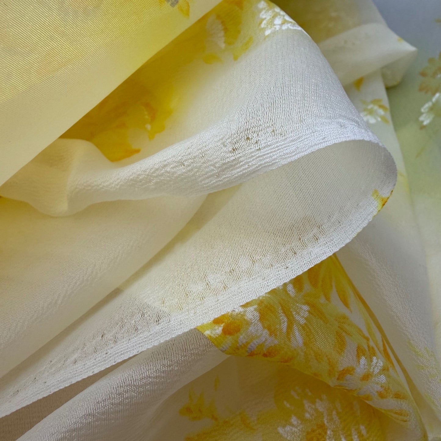 Vintage Sheer & Lace Fabric Lot | Chiffon & Lace | 5 Pieces | 9m Total