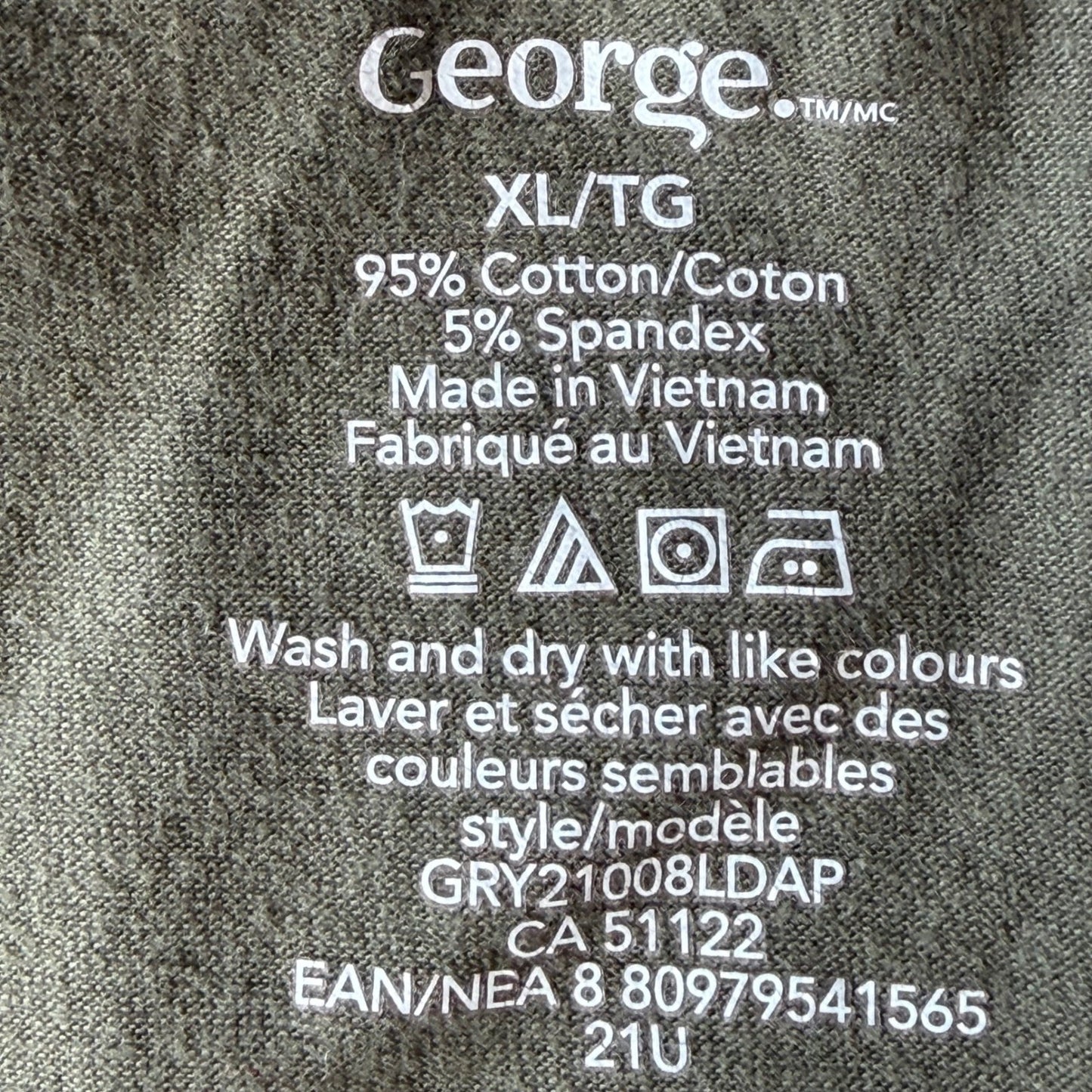 George Camisole Tank Top Camo Print Stretch Cotton Utility Gorpcore Longline XL