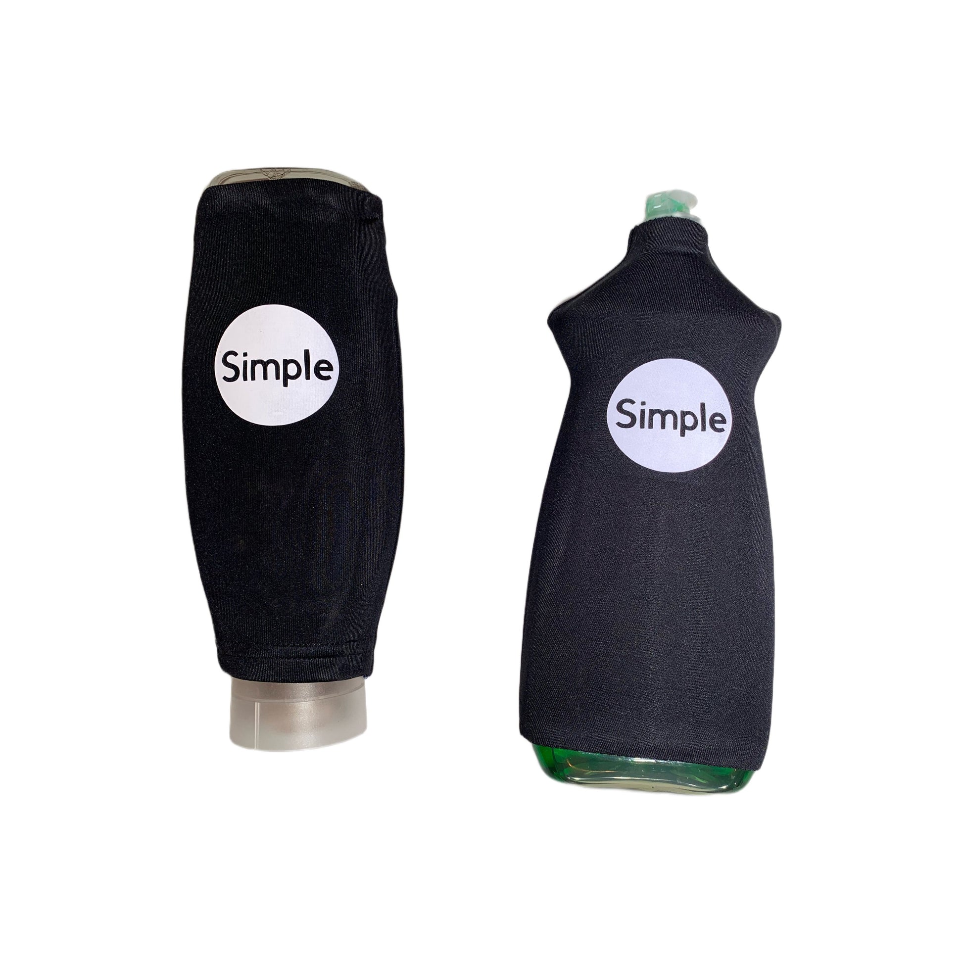 Black neoprene dish soap sleeve