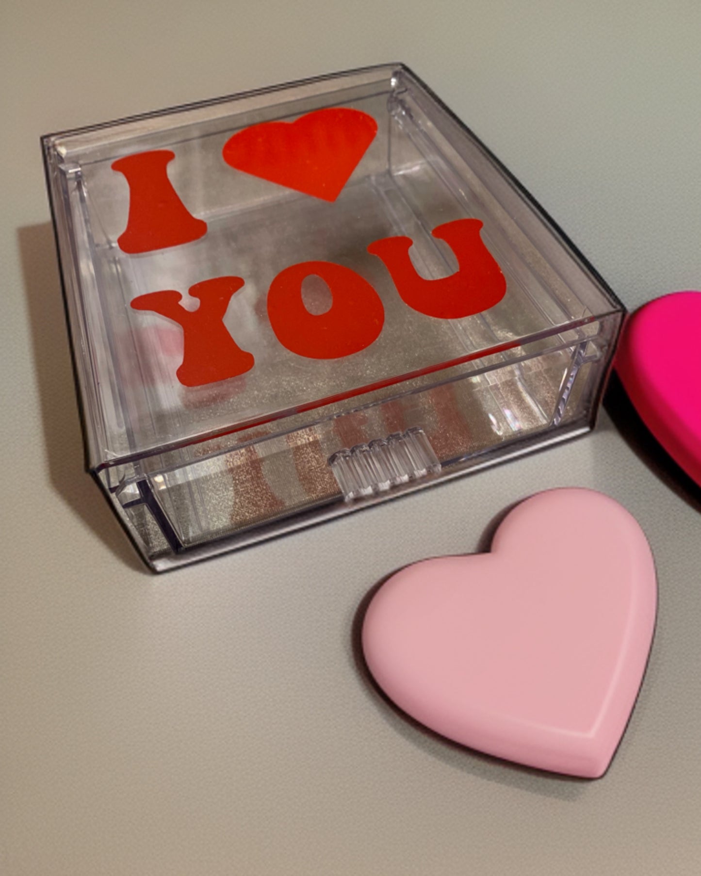 Simple Acrylic clear organizer cube