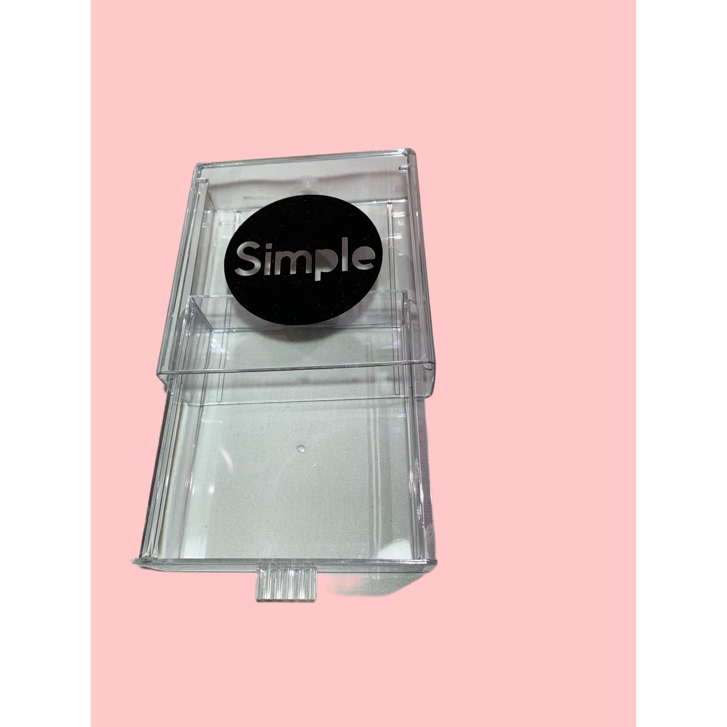 Simple Acrylic clear organizer cube