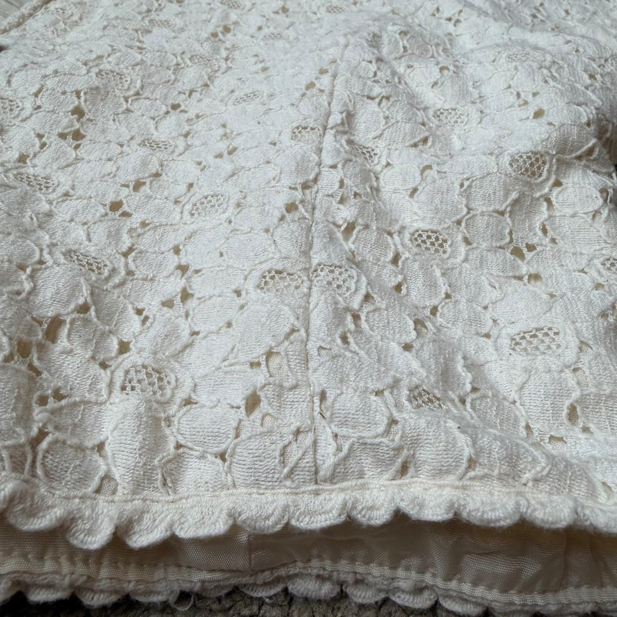 Vintage Suttles & Seawinds Cream Lace Jacket | S — view 12