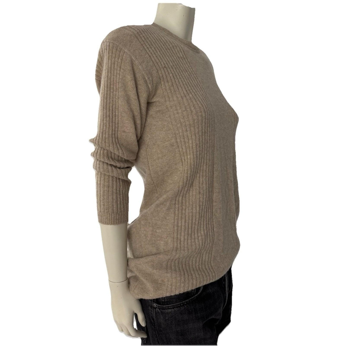 Vintage Adrienne Vittadini Cashmere Wool Long Sweater | M — detail photo 4