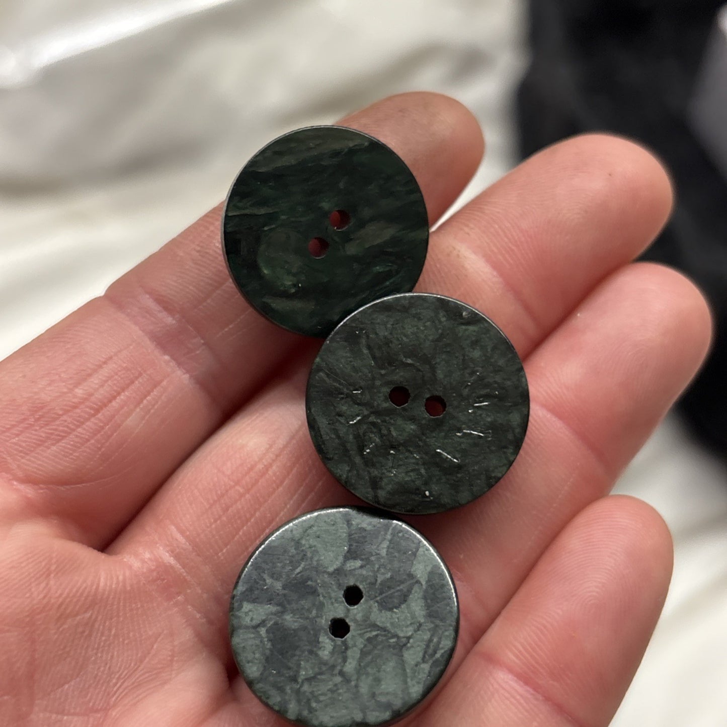Vintage Bakelite Casein Button Lot Art Deco Fan Oversized Coat Sewing 1930s-50s