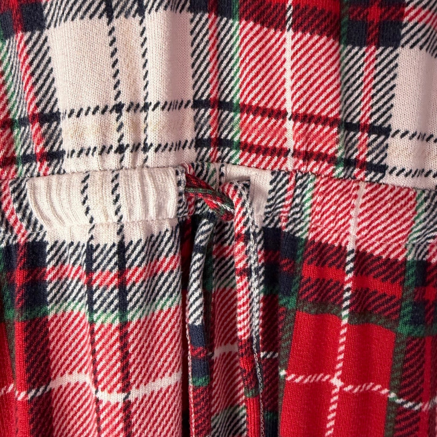 La Vie en Rose Pajama One Piece Plaid Hooded Christmas Loungewear XS