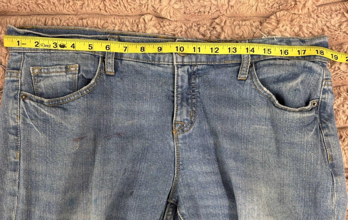 BDG Urban Outfitters Mid Rise Baggy Jeans Size 35Inch Ripped Distressed