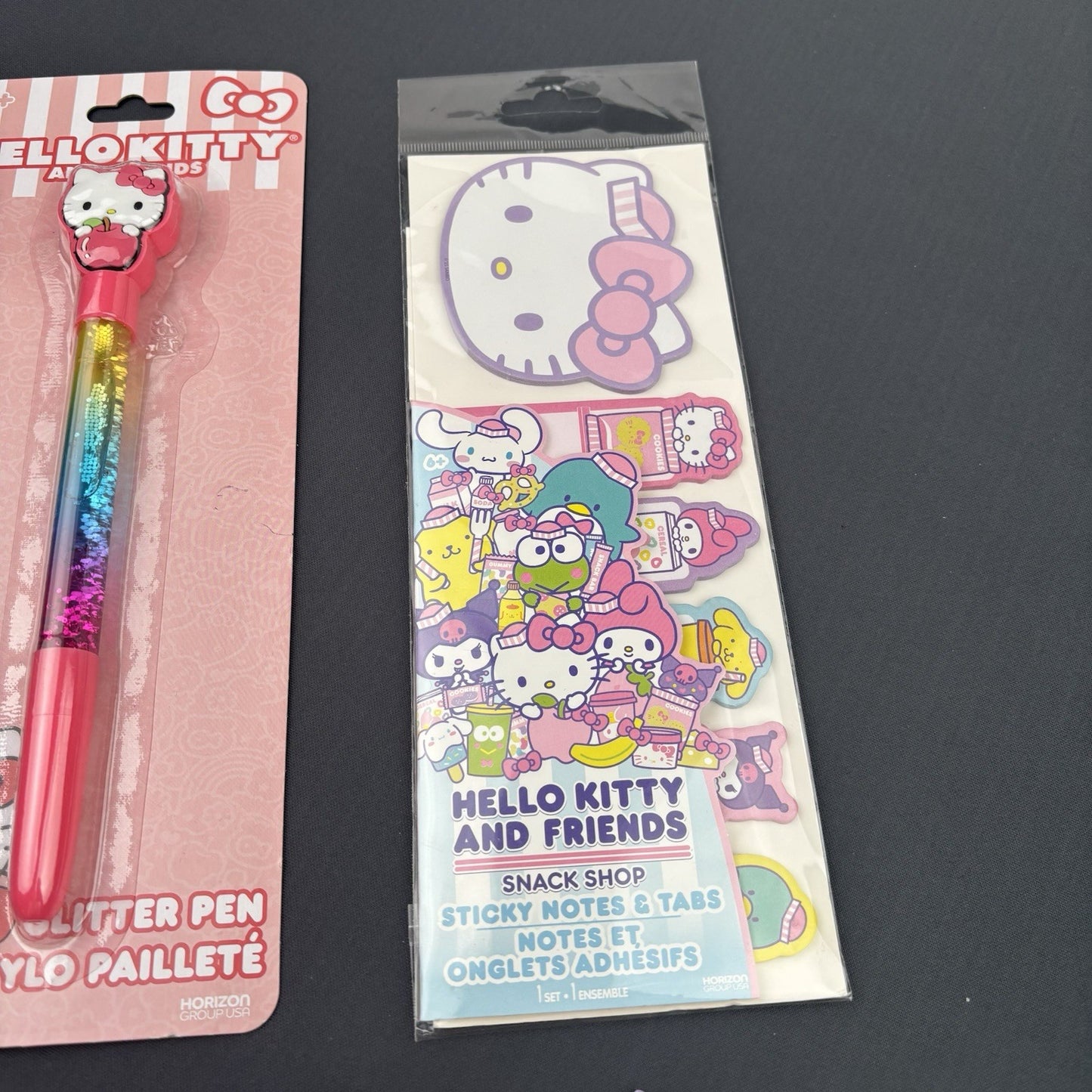 Hello Kitty & Friends Stationery Set Journal Notepad Pen sticky Notes Erasers