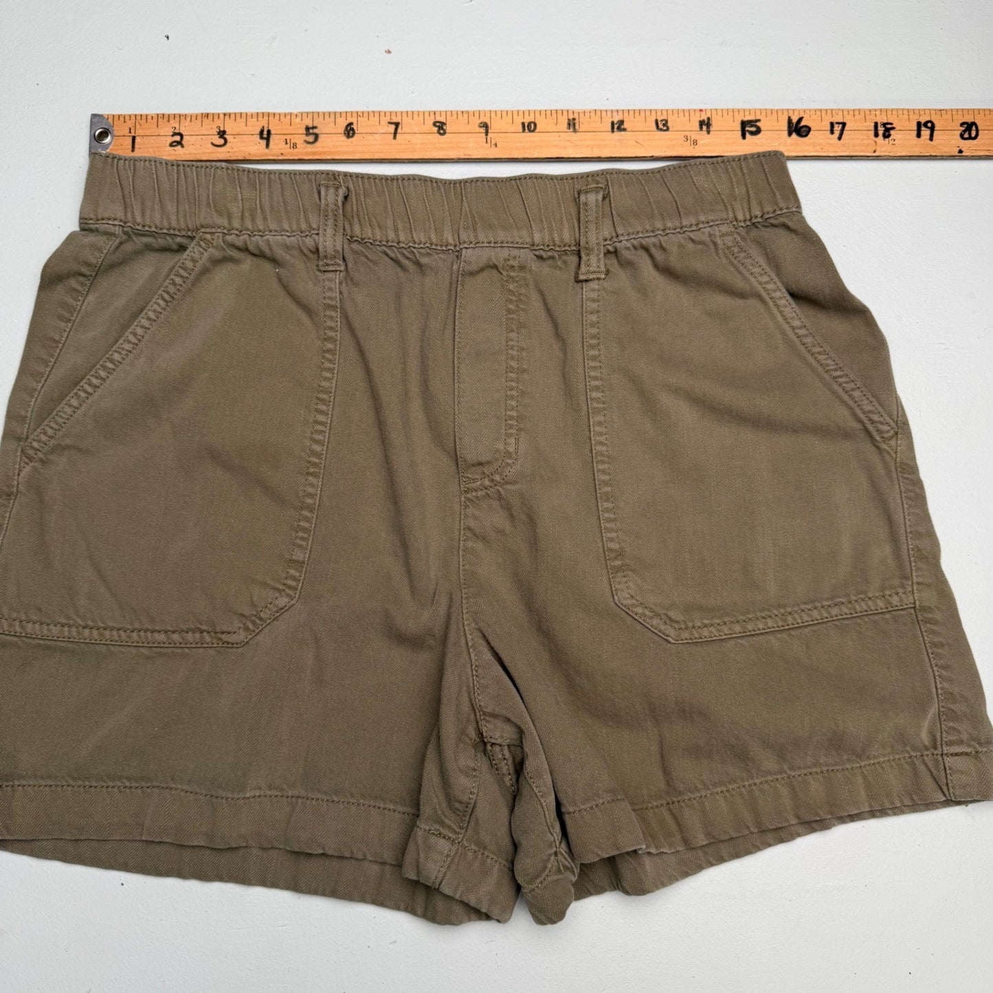 Joe Fresh Utility Shorts Olive Green Gorpcore Cargo Hiking women's Sz Medium