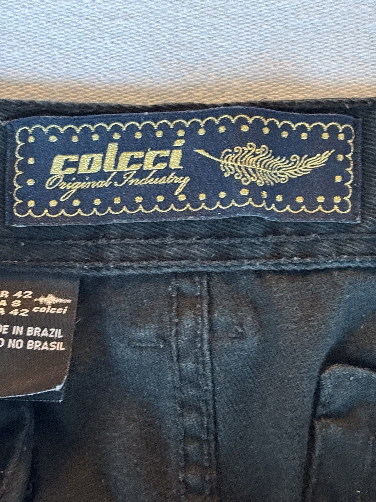 Colcci Black Pleated Tapered Jeans | 8 — detail photo 20