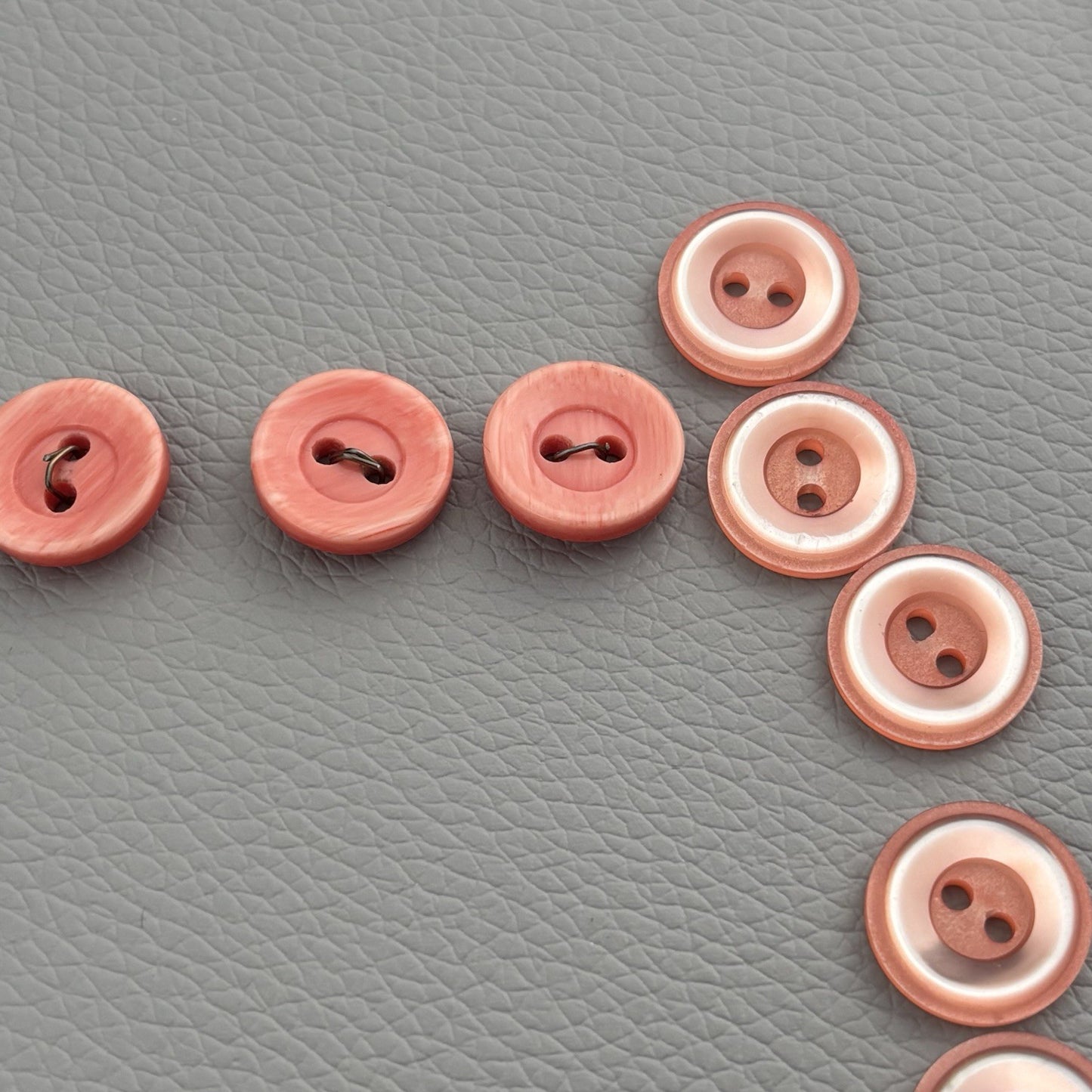 Vintage Orange Button Lot 68 Mix Made Of Early Plastics Sewing Mending Crafts