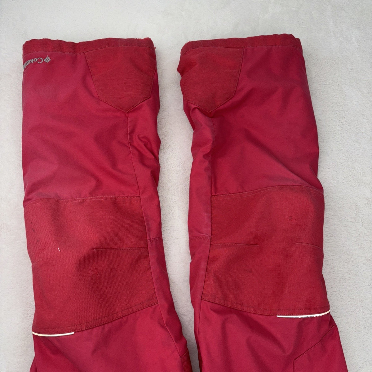 Columbia Girls Pink Size Medium Bin Ski Suit Suspenders Very Worn But No Holes