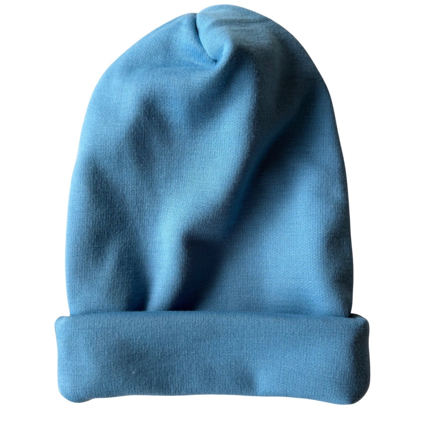 Simpłe Reversible Beanie — Blue + Heather Grey