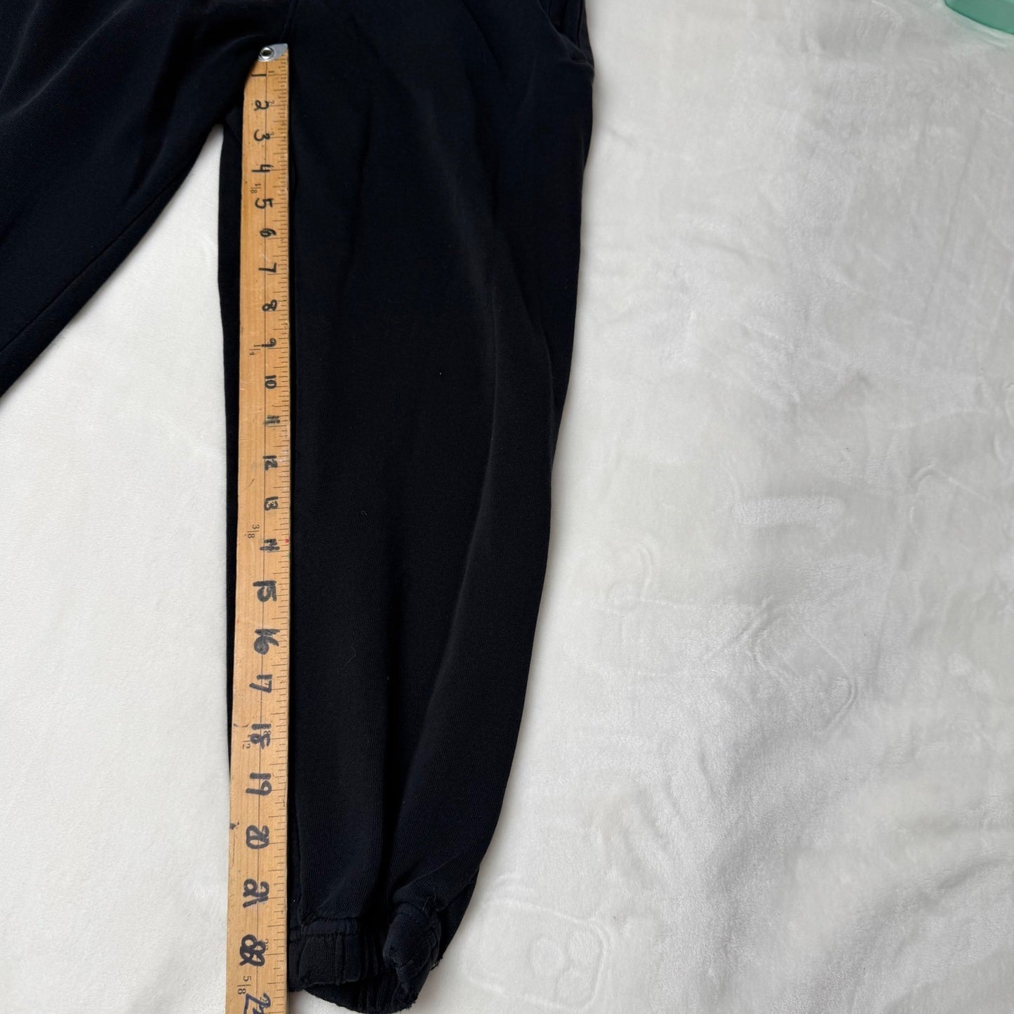 GAP Womens Black Petite Sweatpants Thrashed - Joggers Lounge Pants Drawstring