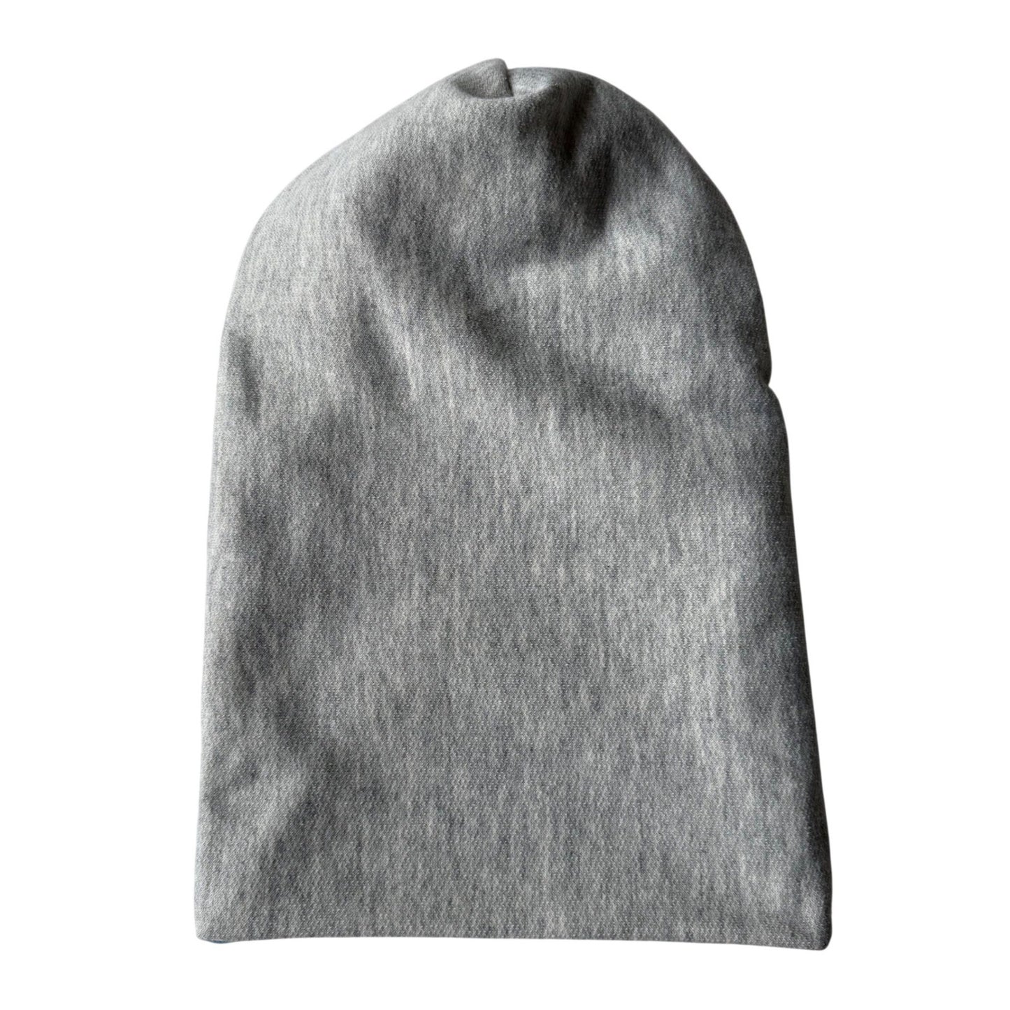 Simpłe Reversible Beanie — Blue + Heather Grey