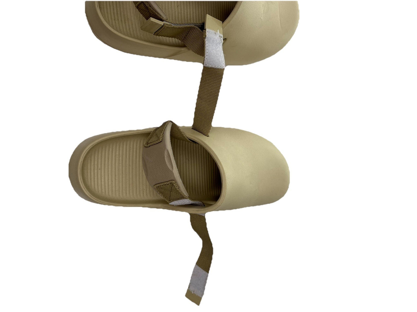 SET Of 2 Ladies Size 12 Sandals . 1 Black And One Cream Colour, Buckle + Straps