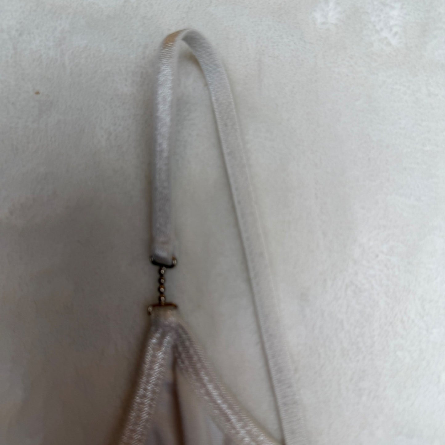 Handmade White Camisole V-Neck Spaghetti Strap Minimalist Coquette Womens Small