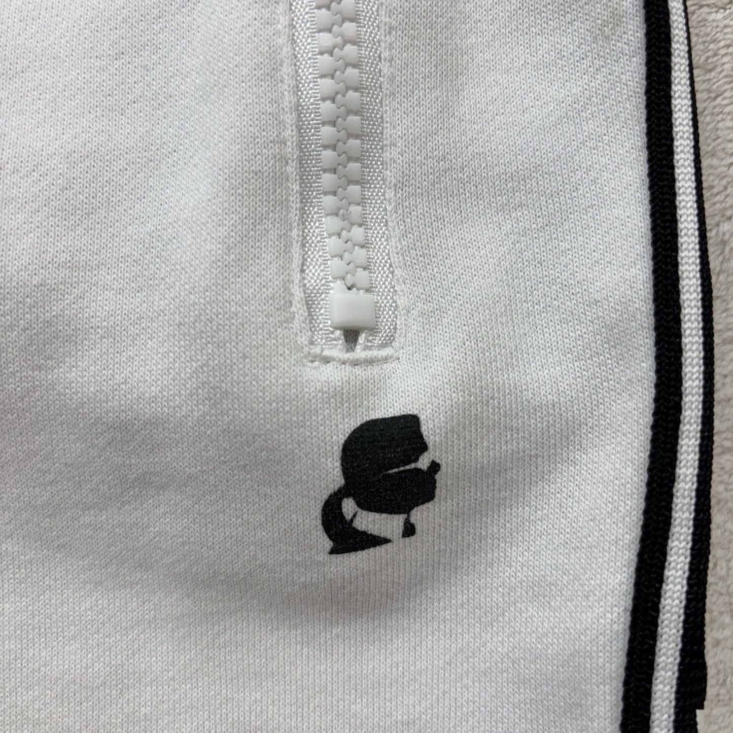 Karl Lagerfeld Block Letter Logo Jogger Sweatpants Sz XL Athleisurecore Glamcore