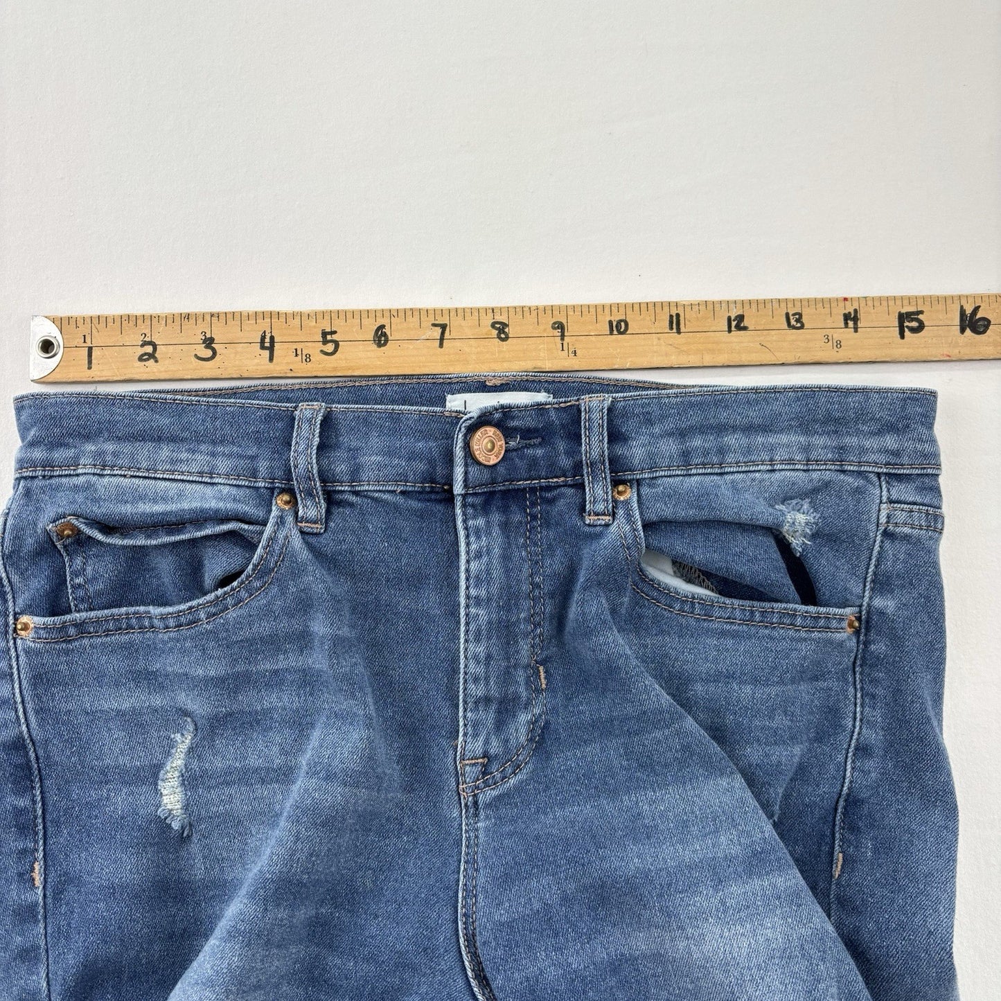 Nicole Miller New York Womens Soho High Rise Ankle Skinny Crop Jeans Sz 6 Basic