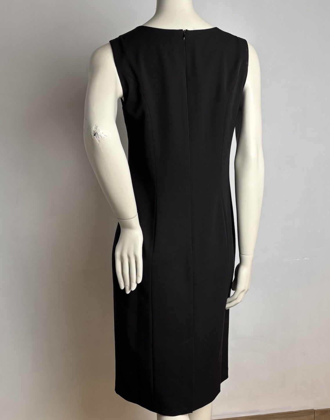 Tribal Black Stretch Sheath Dress 6 | Embellished Neckline | Classic LBD