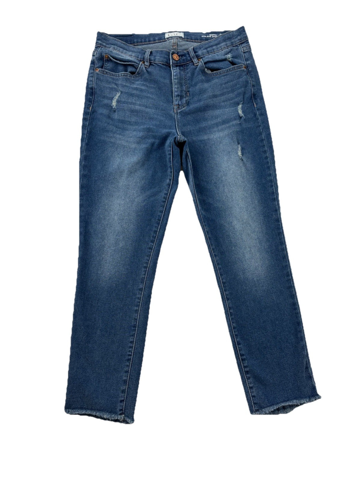 Nicole Miller New York Womens Soho High Rise Ankle Skinny Crop Jeans Sz 6 Basic