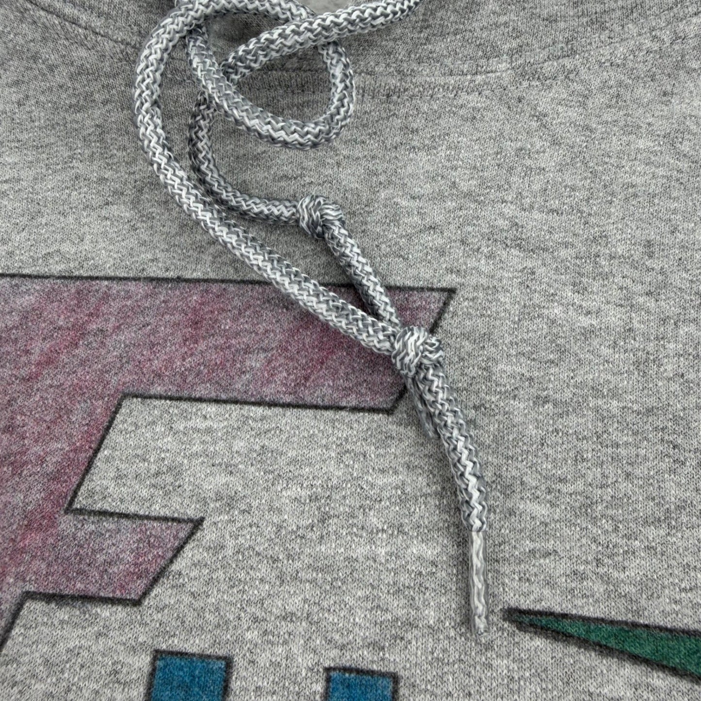 Grey Oversized Pullover Fuze 2001 Hoodie Mens XL Streetwear Skater Grunge Basic
