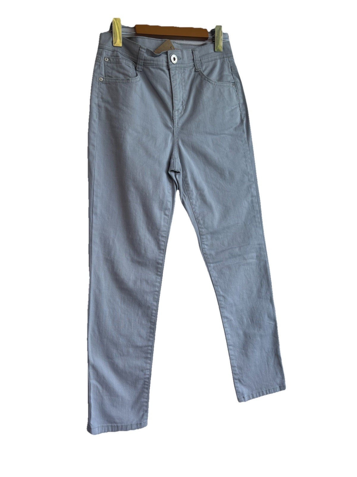 Womens Style + Co Denim Petite Jeans Size 4PS Slim Leg Tummy Control Light Wash
