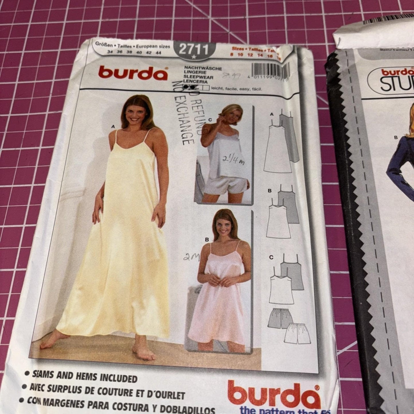 Lot of Vintage Sewing Patterns • Burda + Stretch & Sew + Style + Simplicity OOP