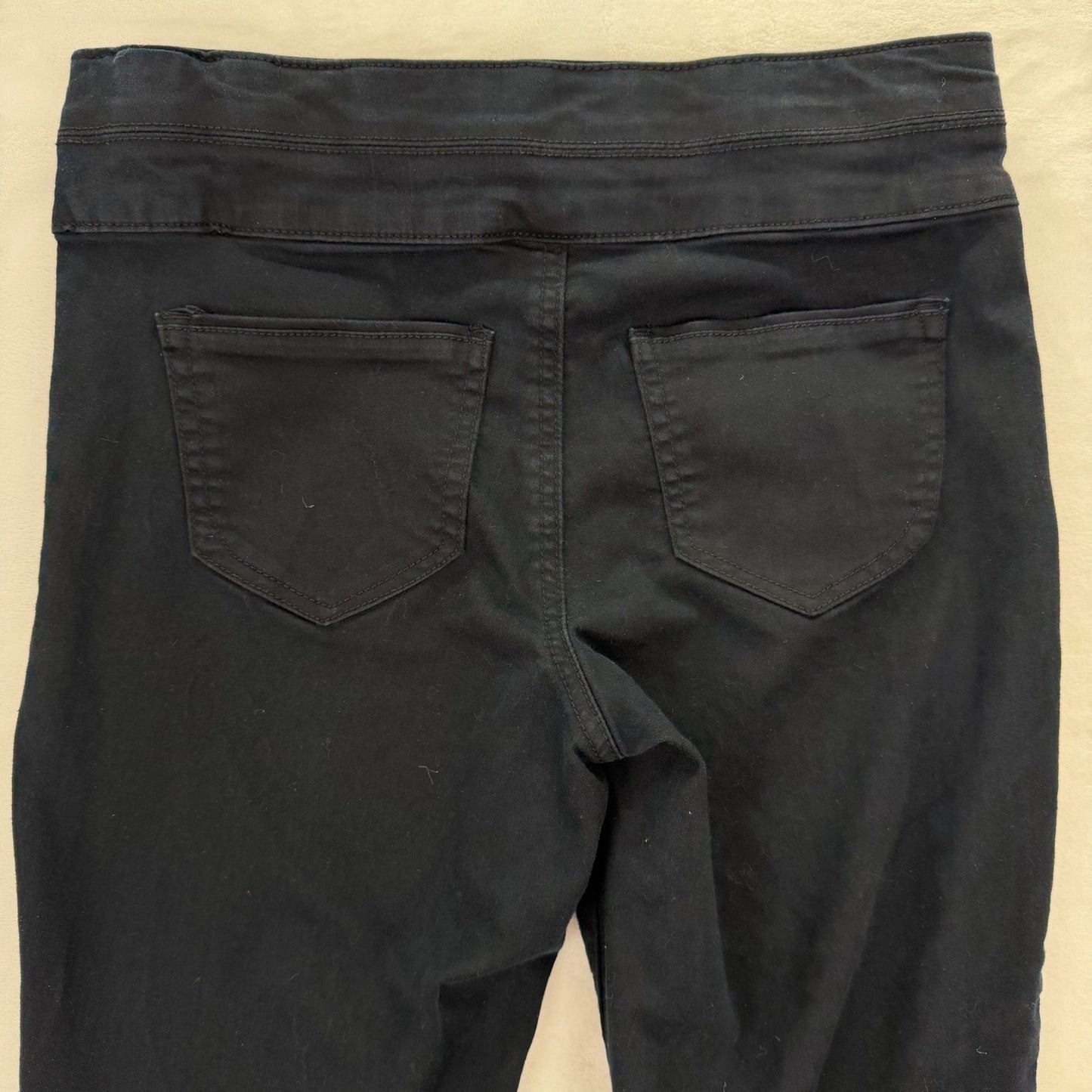 Style & Co Womens Black Pull On Skinny Pants Size 4 Stretch Mid Rise Slim Fit