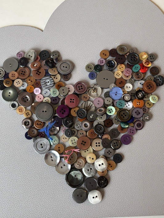 Big Button Lot Of Four Hole And Two Hole Round Shapes. Crafts Sewing Mending