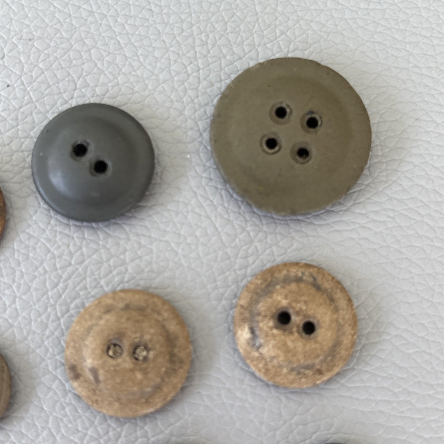 WWII Military & Utility Button Lot 1930s-1950s • Bakelite Casein Metal Mix