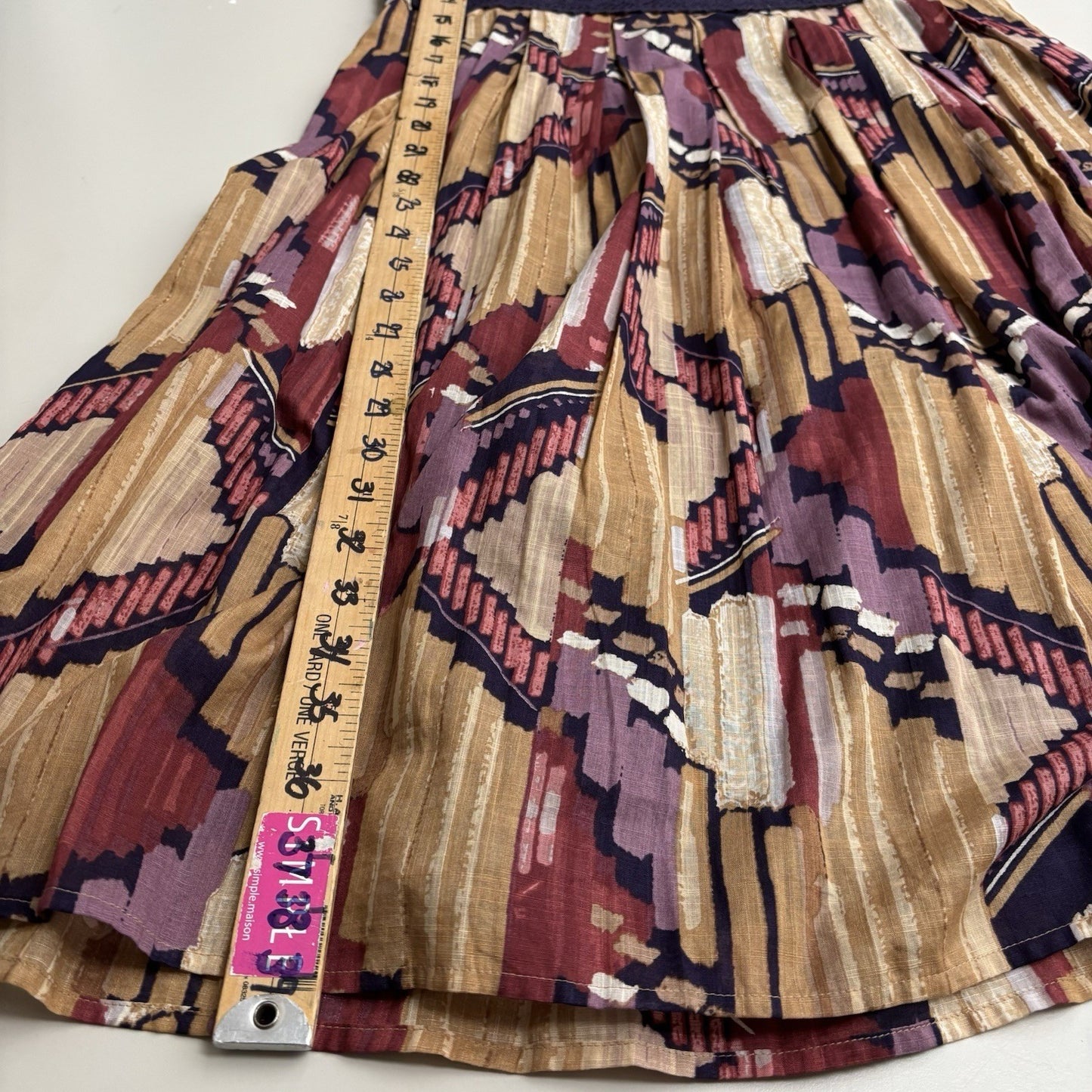 Axcess by Liz Claiborne Abstract Print Sleeveless Dress Boho Retro Style M