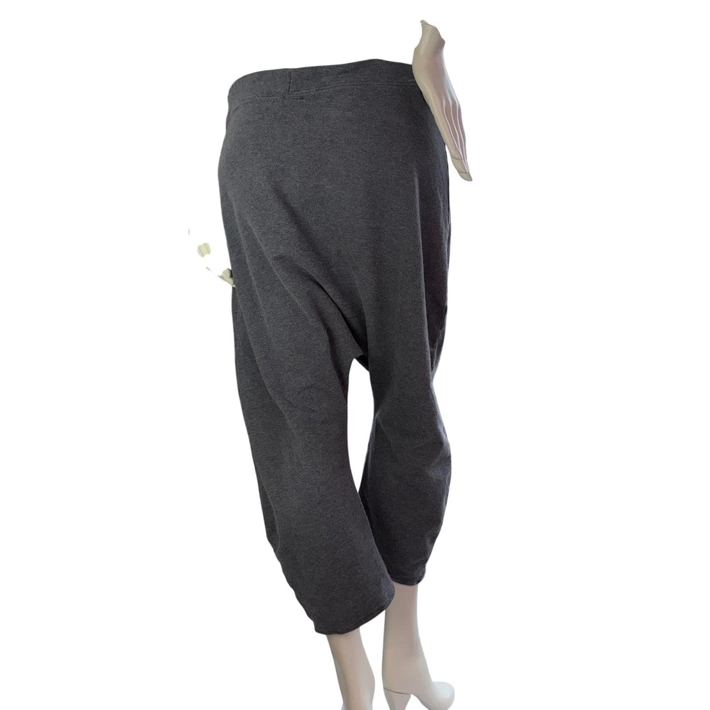 Simple Clothing Drop Crotch Pants Heather Grey Boho Lagenlook XL