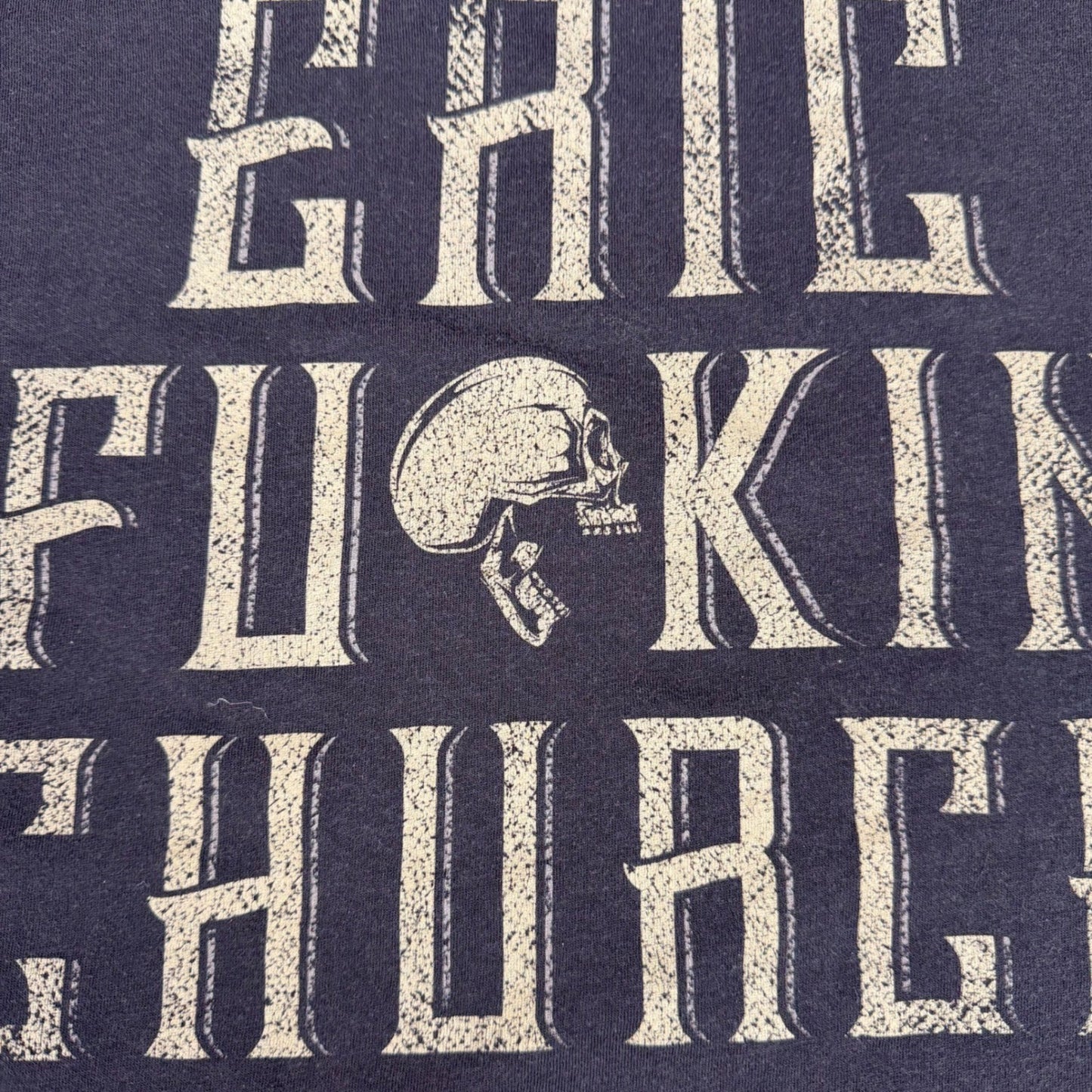 Eric Church Graphic T-Shirt Skull Outlaw Country Music Merch Black Medium
