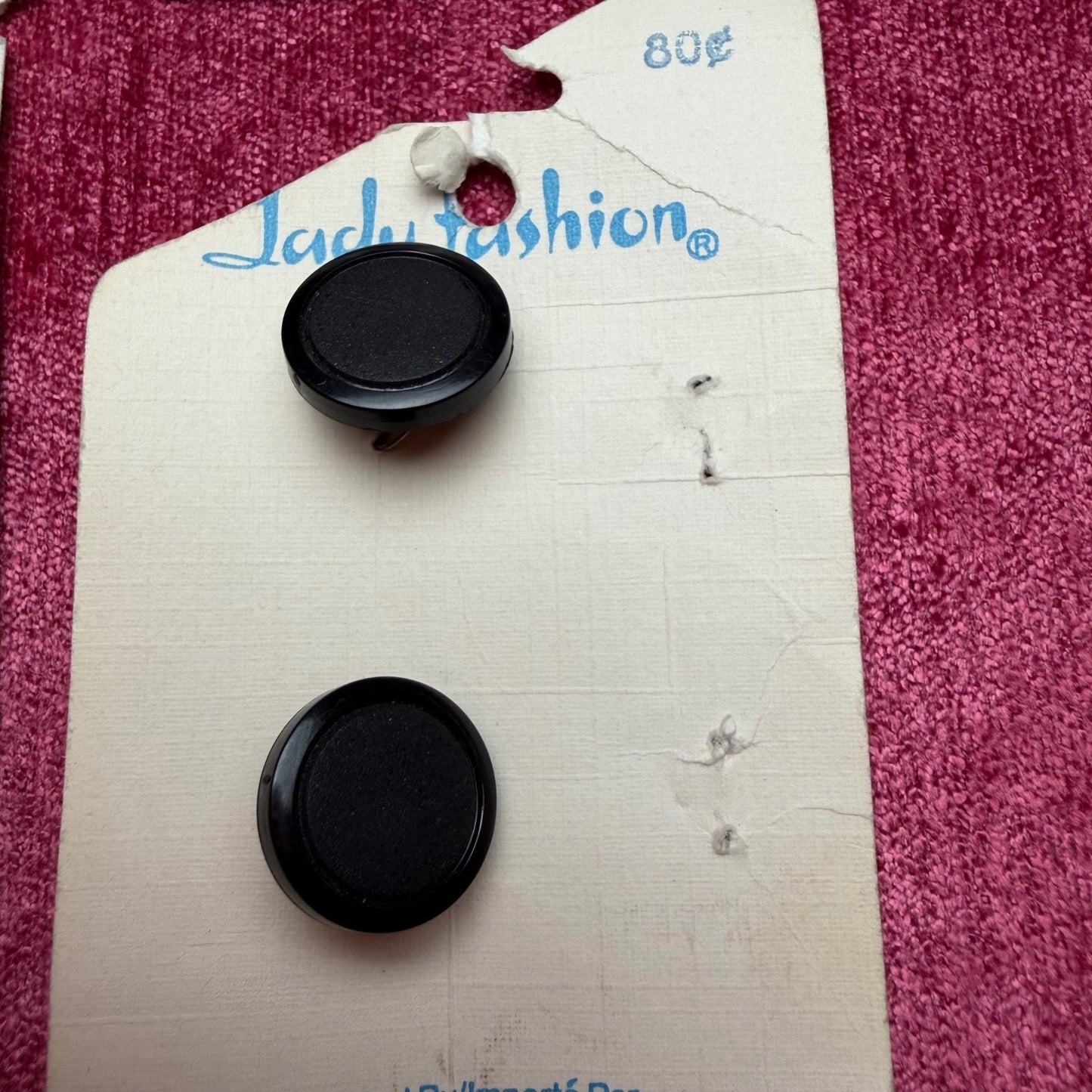 Lady Fashion Vintage Buttons Lot H.A. Kidd & Co Retro Sewing Notions Mixed Cards