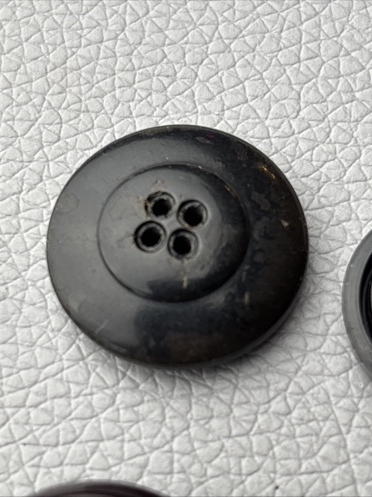 Vintage button lot ,15 black  mix with nautical anchor designs Rare Steel