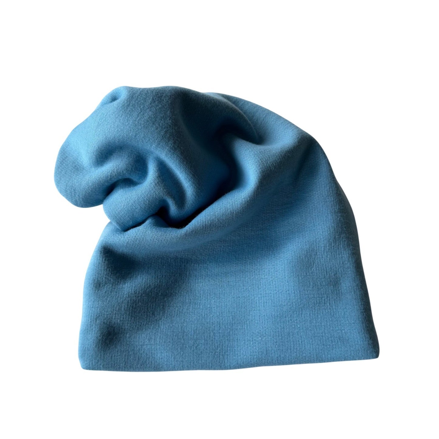 Simpłe Reversible Beanie — Blue + Heather Grey