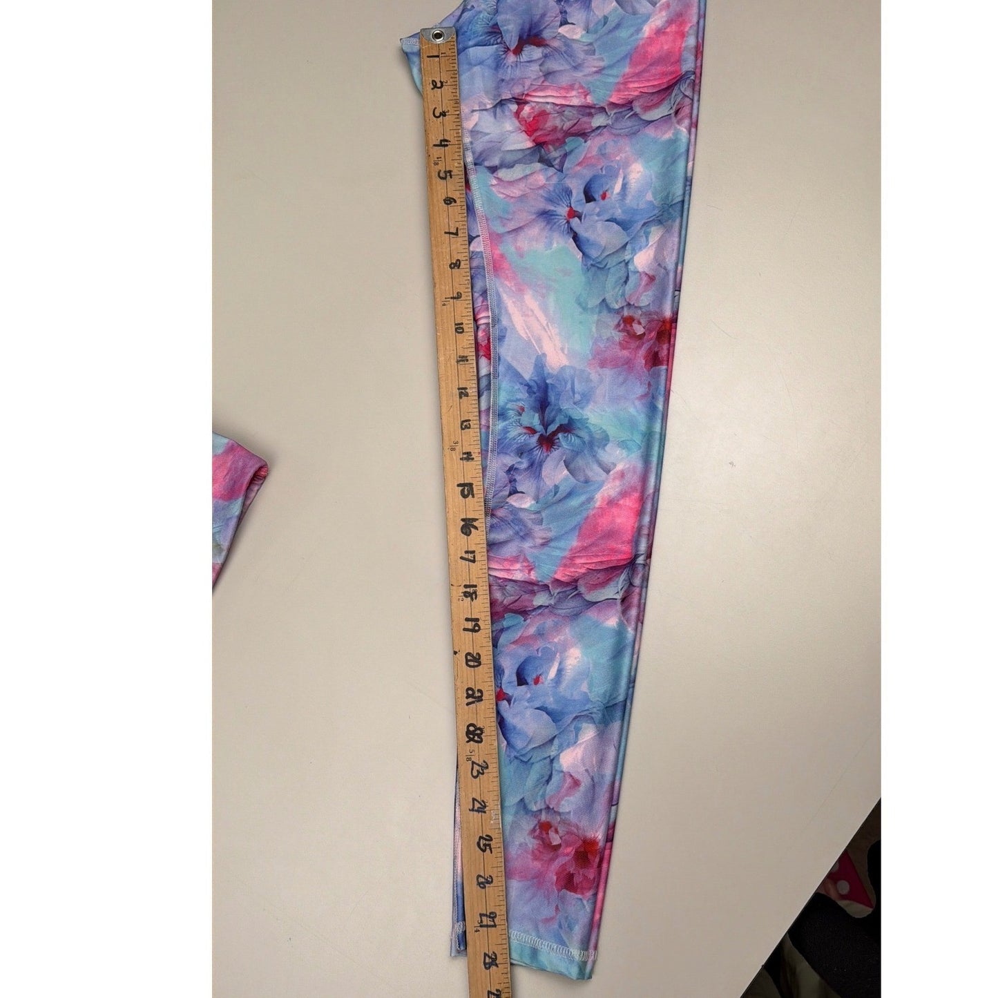 Joe Fresh Active Floral Workout Set Zip Front Bra High Waist Leggings Womens M