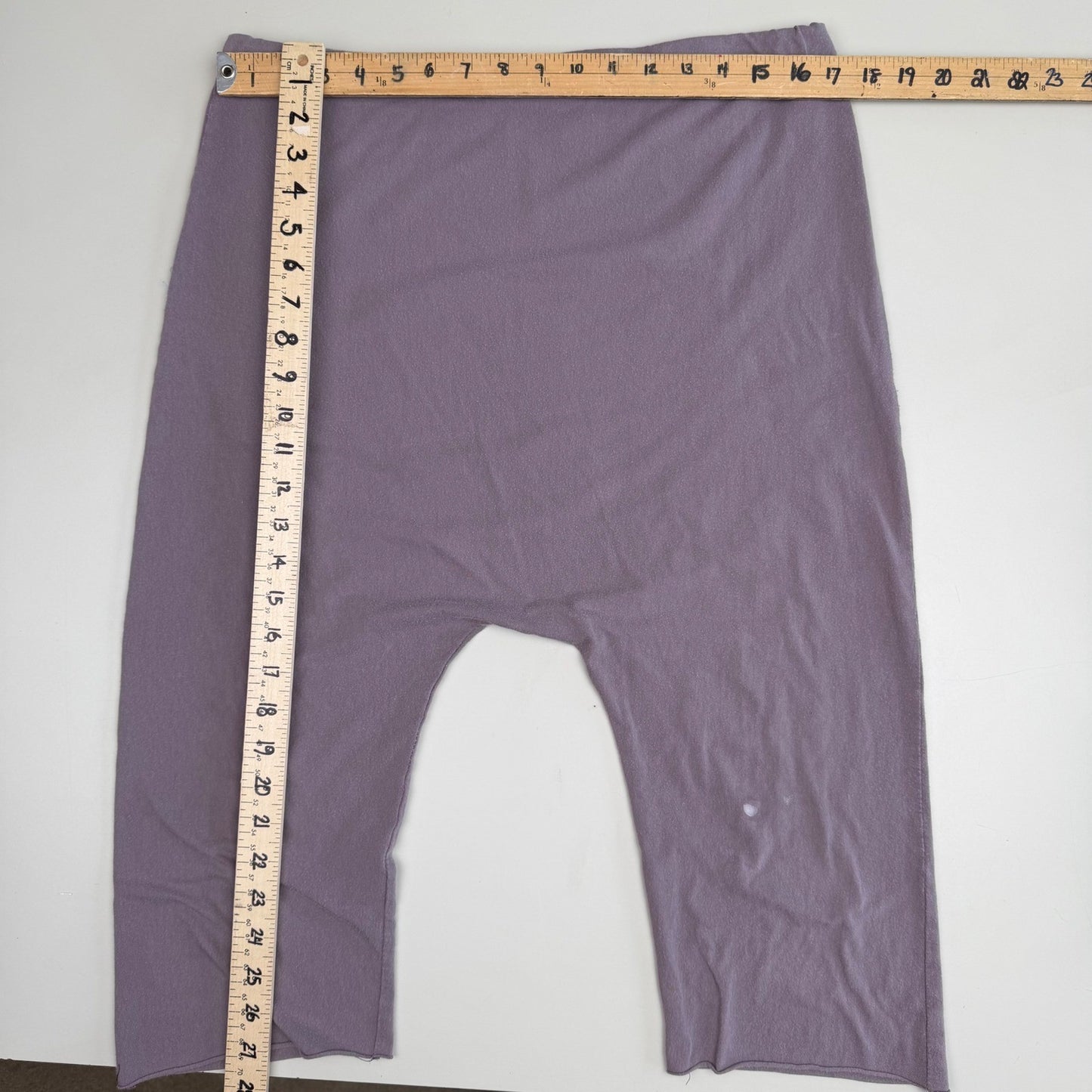 Simpłe Harem Pants Drop Crotch Mauve Lagenlook Boho Streetwear Lounge Size L