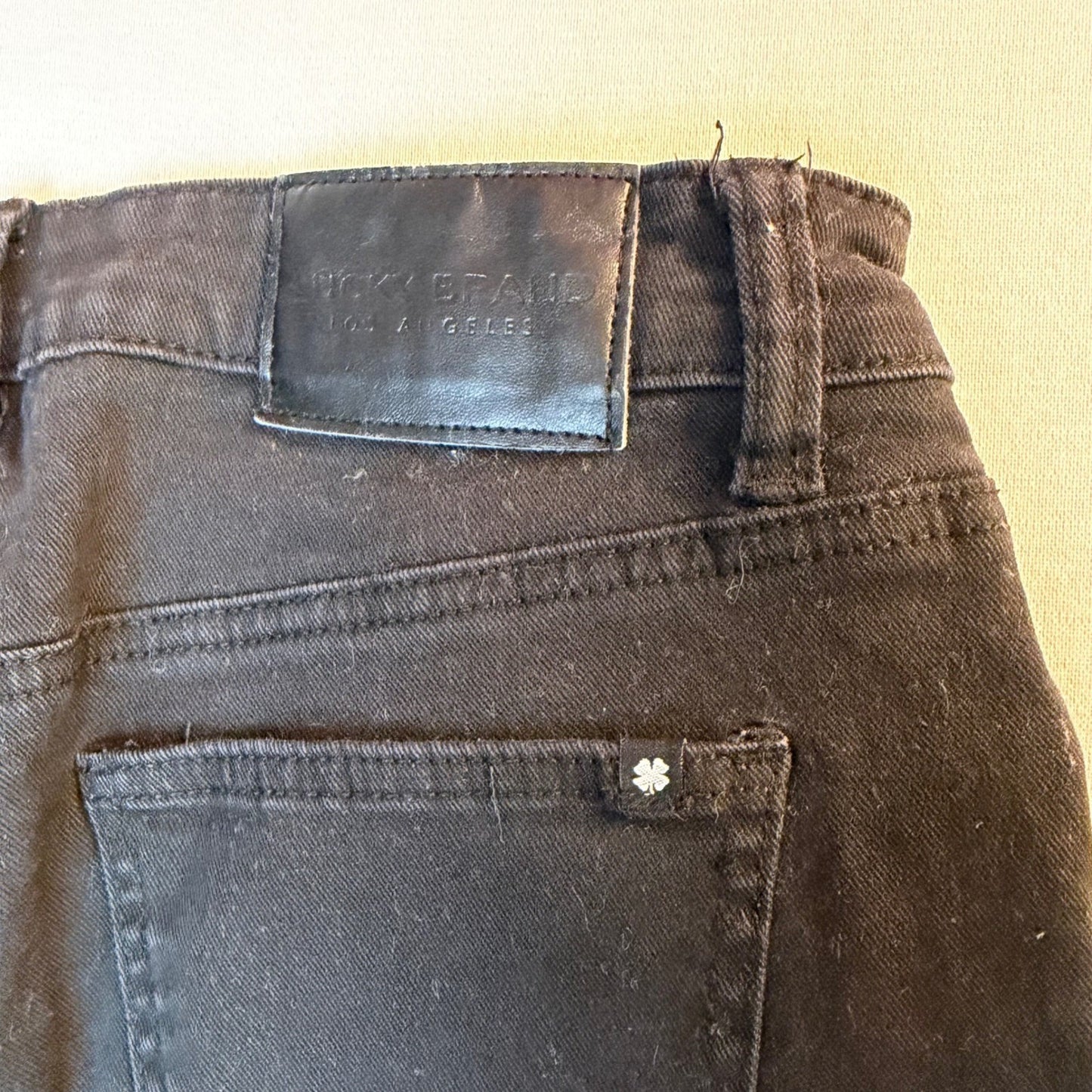 Lucky Brand Jeans Farrah Flare High Rise Black Size 8/29R Bell Bottom Denim Y2K