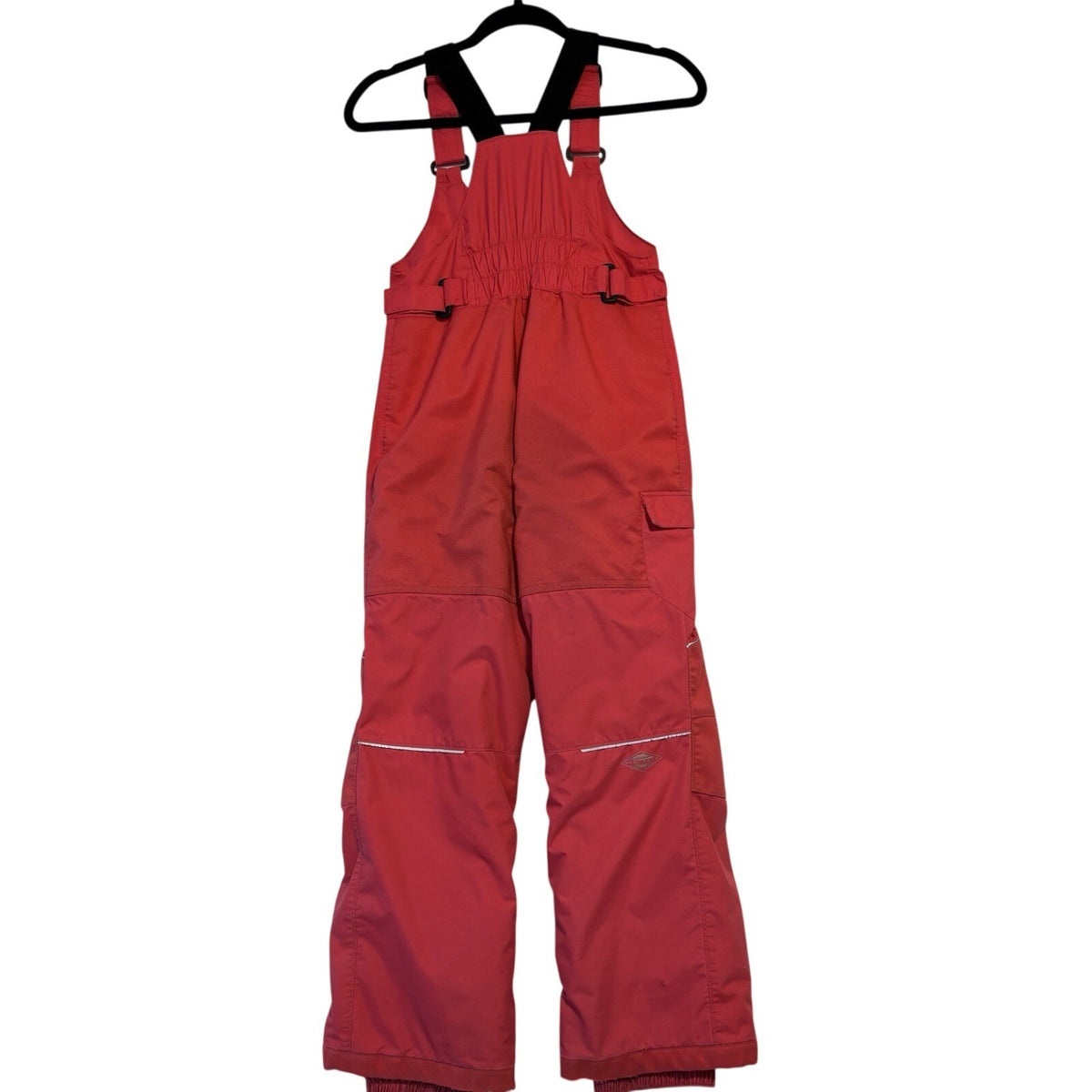 Columbia Girls Pink Size Medium Bin Ski Suit Suspenders Very Worn But No Holes