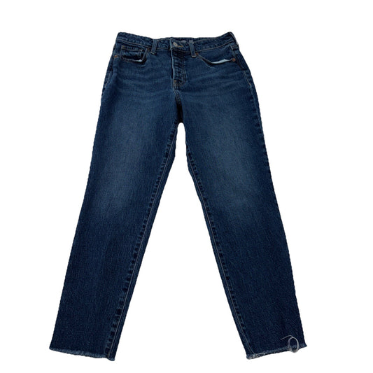 Old Navy Dark Blue Size 6 High Rise OG Straight Leg Jeans Secret Smooth Pockets